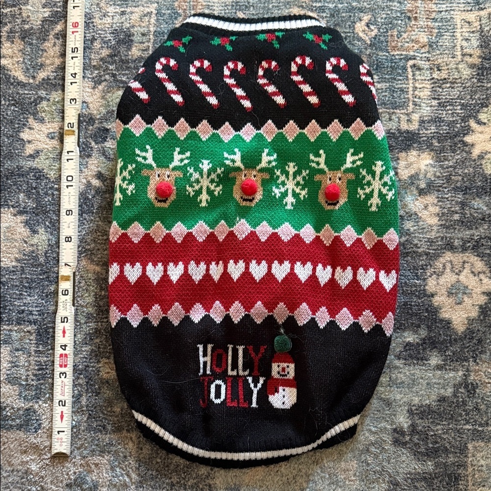 Dog Sweater Holiday Ugly Christmas Sweater for small dog
